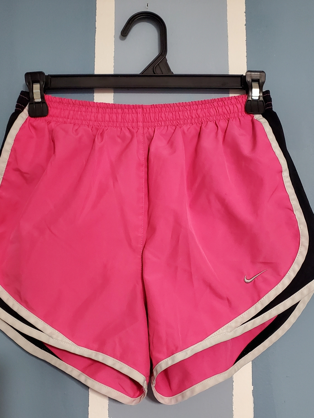 Nike Women’s Hot Pink Athletic Shorts with White Trim
